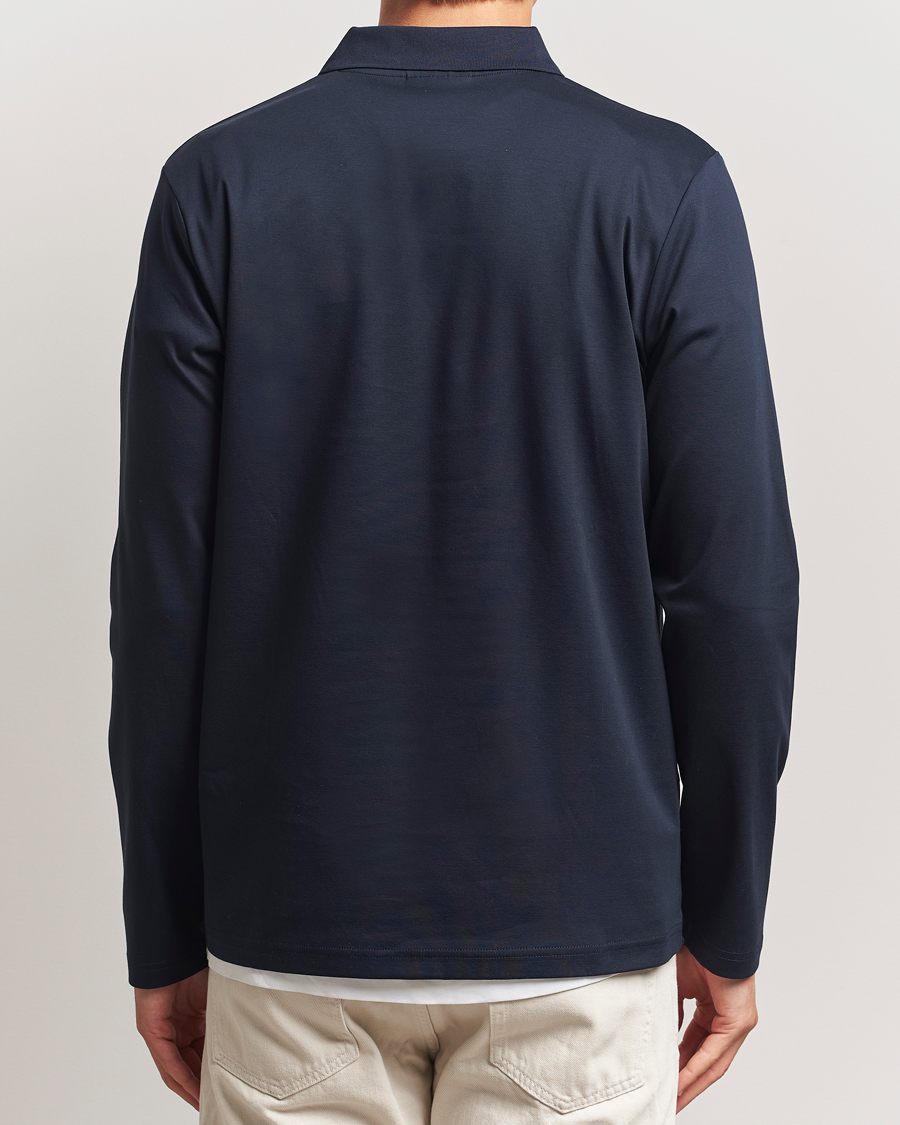 Herr | Pikéer | NN07 | Paul Long Sleeve Polo Navy Blue