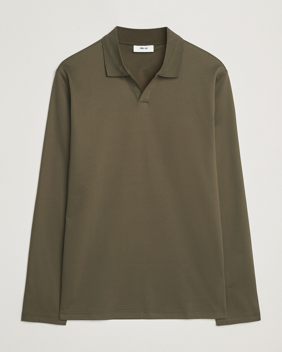Herr | Pikéer | NN07 | Paul Long Sleeve Polo Capers Green