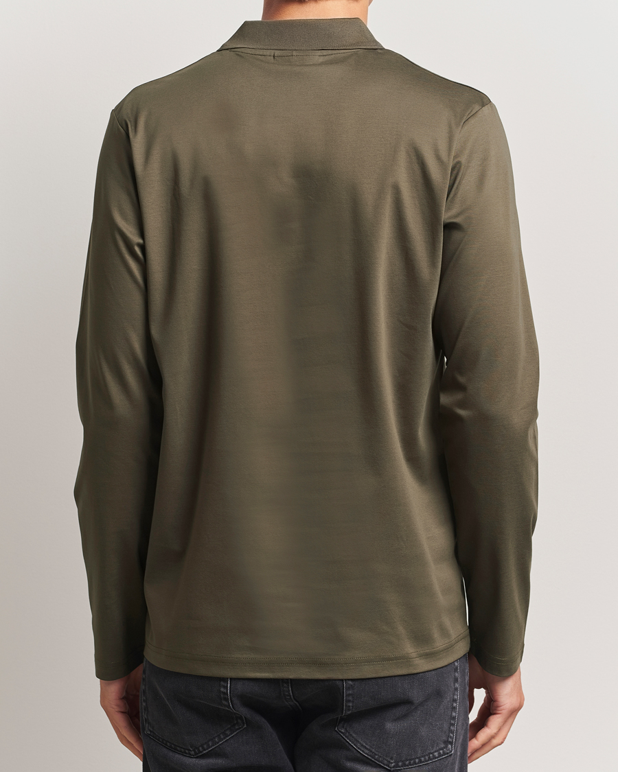 Herr | Pikéer | NN07 | Paul Long Sleeve Polo Capers Green