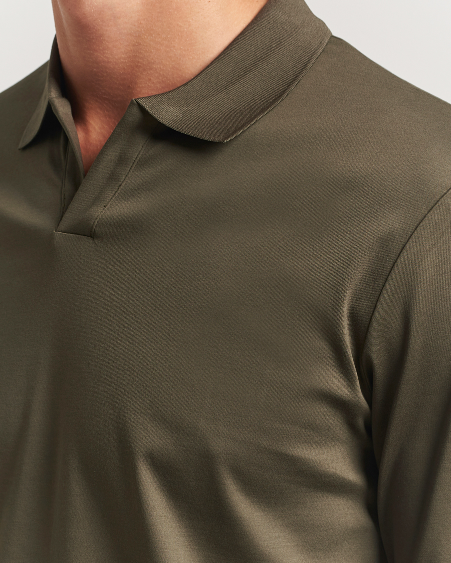 Herr | Pikéer | NN07 | Paul Long Sleeve Polo Capers Green