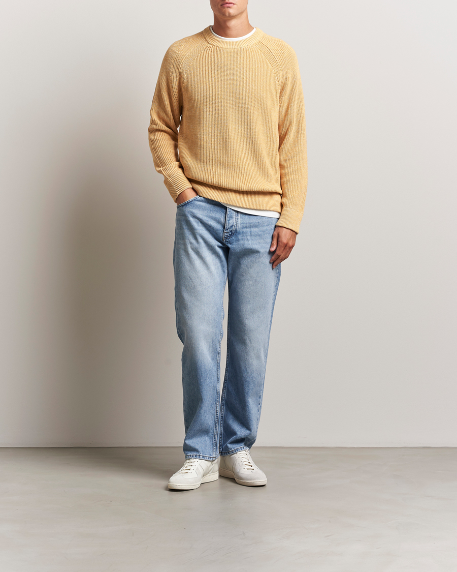 Herr | Tröjor | NN07 | Jacobo Cotton Knitted Sweater Honey