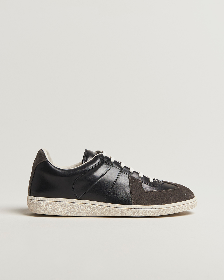 Herr | Sneakers | Sweyd | Nappa/Suede Army Trainer Faded Black