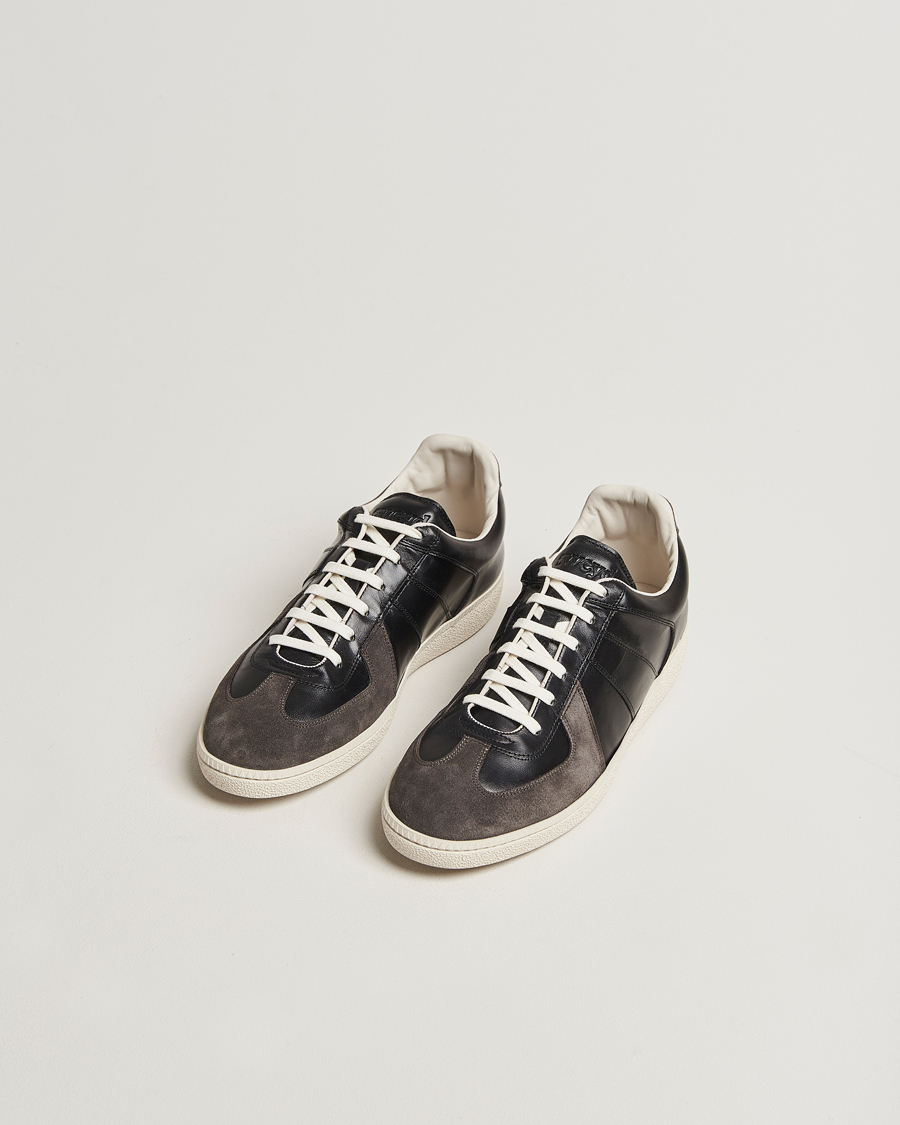 Herr | Sneakers | Sweyd | Nappa/Suede Army Trainer Faded Black