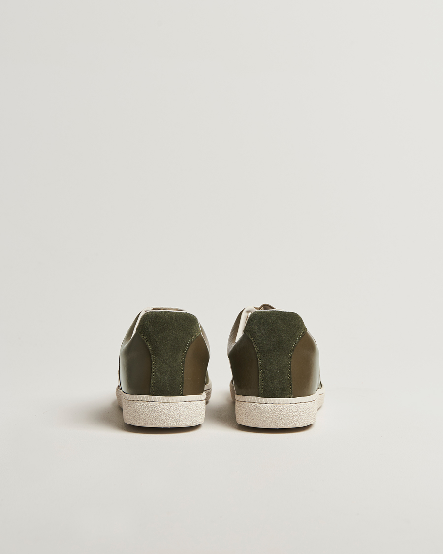 Herr | Sneakers | Sweyd | Nappa/Suede Army Trainer Green
