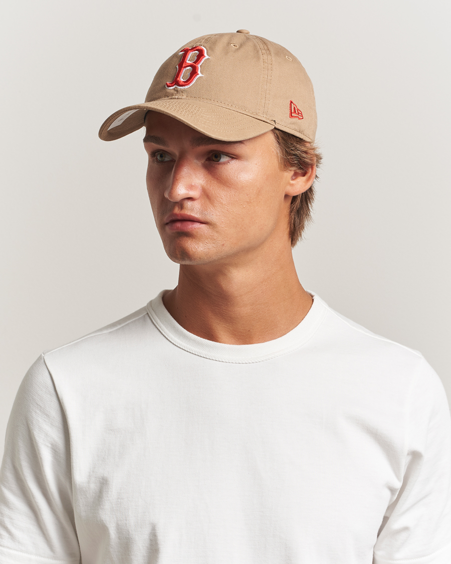 Herr | Hattar & kepsar | New Era | 9Twenty Washed Cotton Cap Beige Boston Red Sox