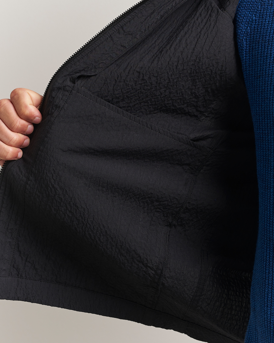 Herr | Jackor | NN07 | Alban Seersucker Shirt Jacket Black