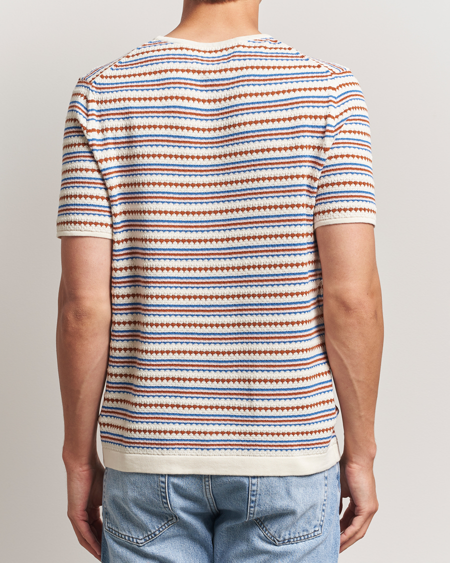 Herr | T-Shirts | NN07 | Bari Knitted Striped T-Shirt Multi