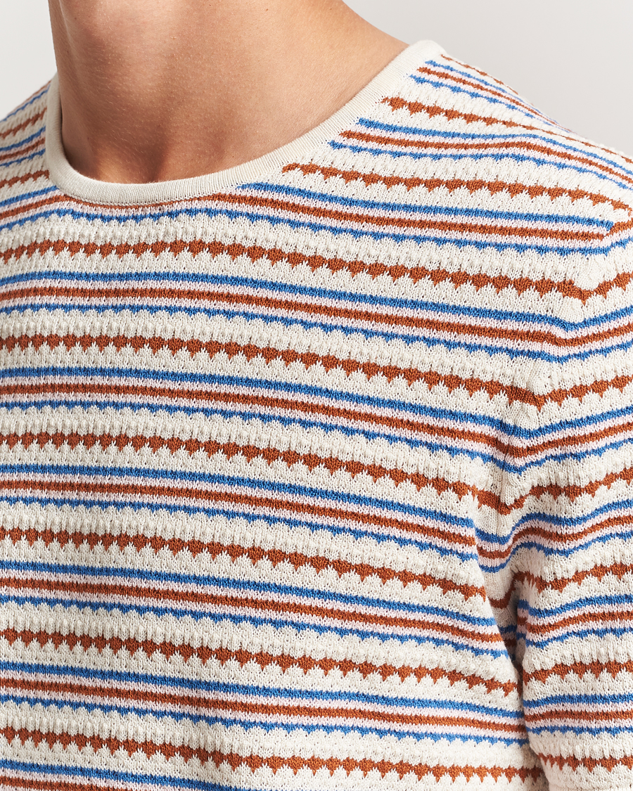 Herr | T-Shirts | NN07 | Bari Knitted Striped T-Shirt Multi