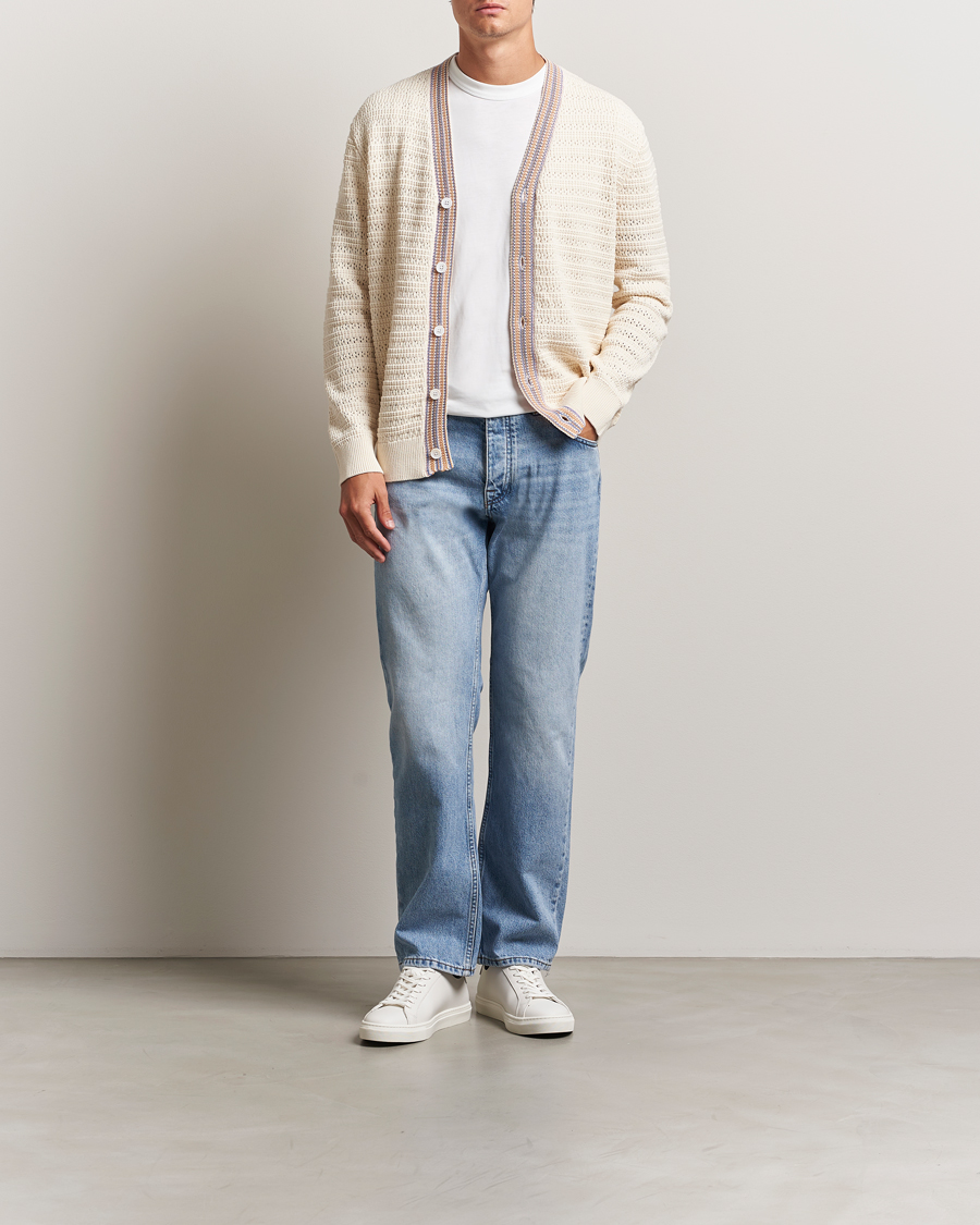 Herr | Tröjor | NN07 | Josh Knitted Cardigan Ivory