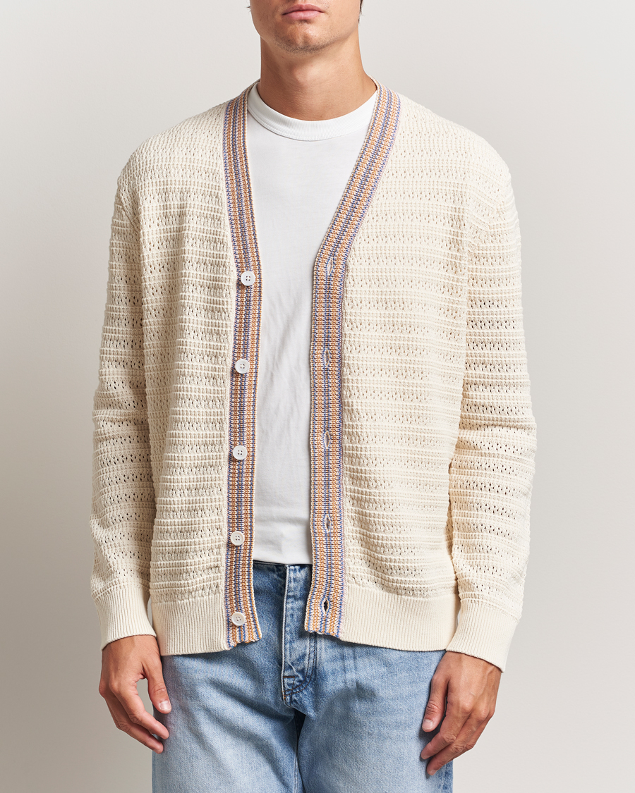 Herr | Tröjor | NN07 | Josh Knitted Cardigan Ivory