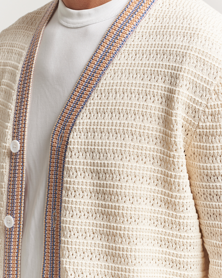 Herr | Tröjor | NN07 | Josh Knitted Cardigan Ivory