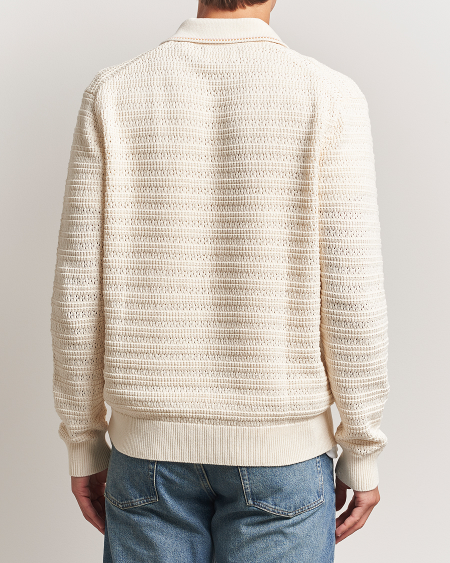 Herr | Tröjor | NN07 | Josh Knitted Polo Ivory