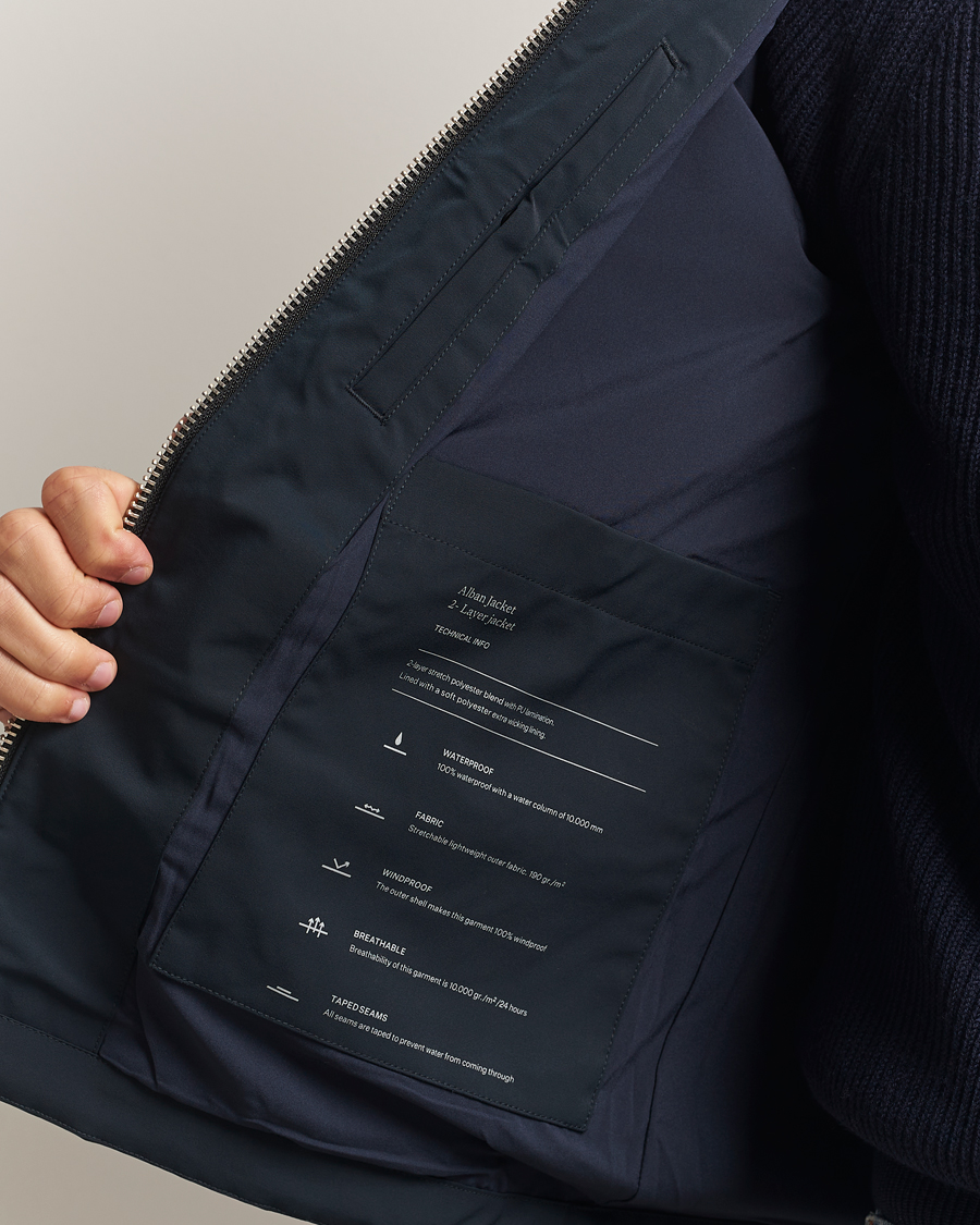 Herr | Jackor | NN07 | Alban Bomber Jacket Navy Blue