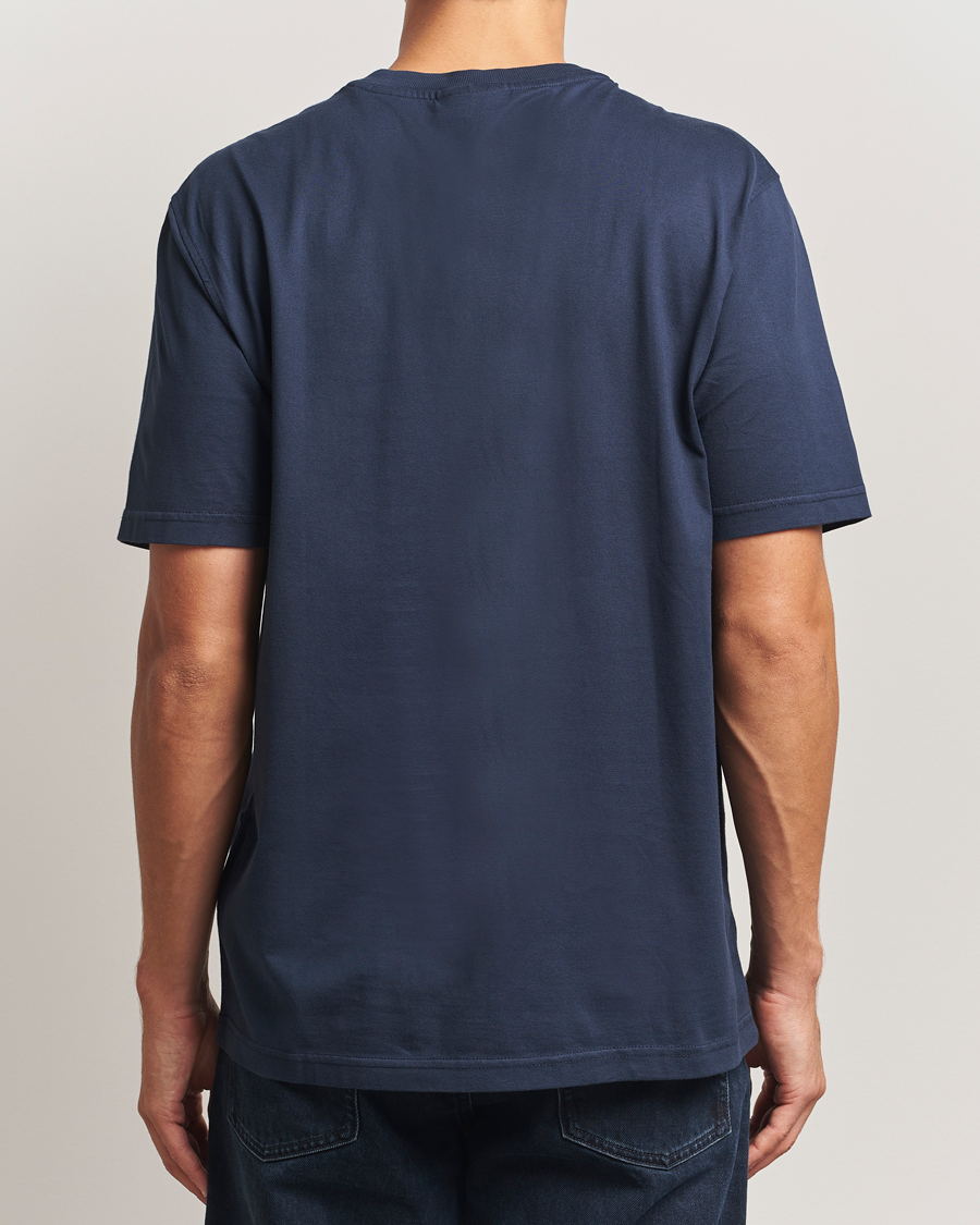 Herr | T-Shirts | NN07 | Abel Logo Crew Neck T-Shirt Navy