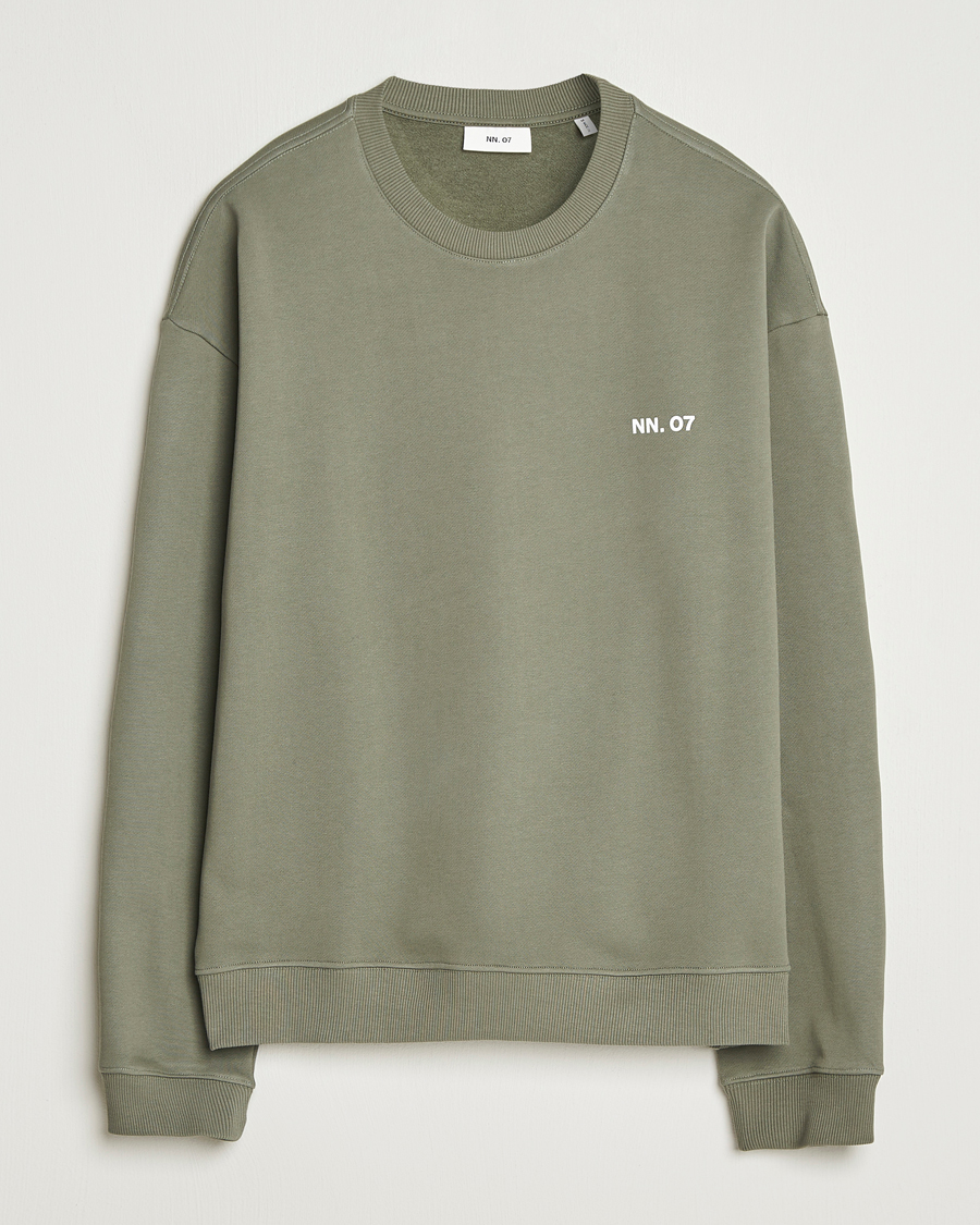 Herr | Tröjor | NN07 | Dagon Crew Neck Sweatshirt Capers Green