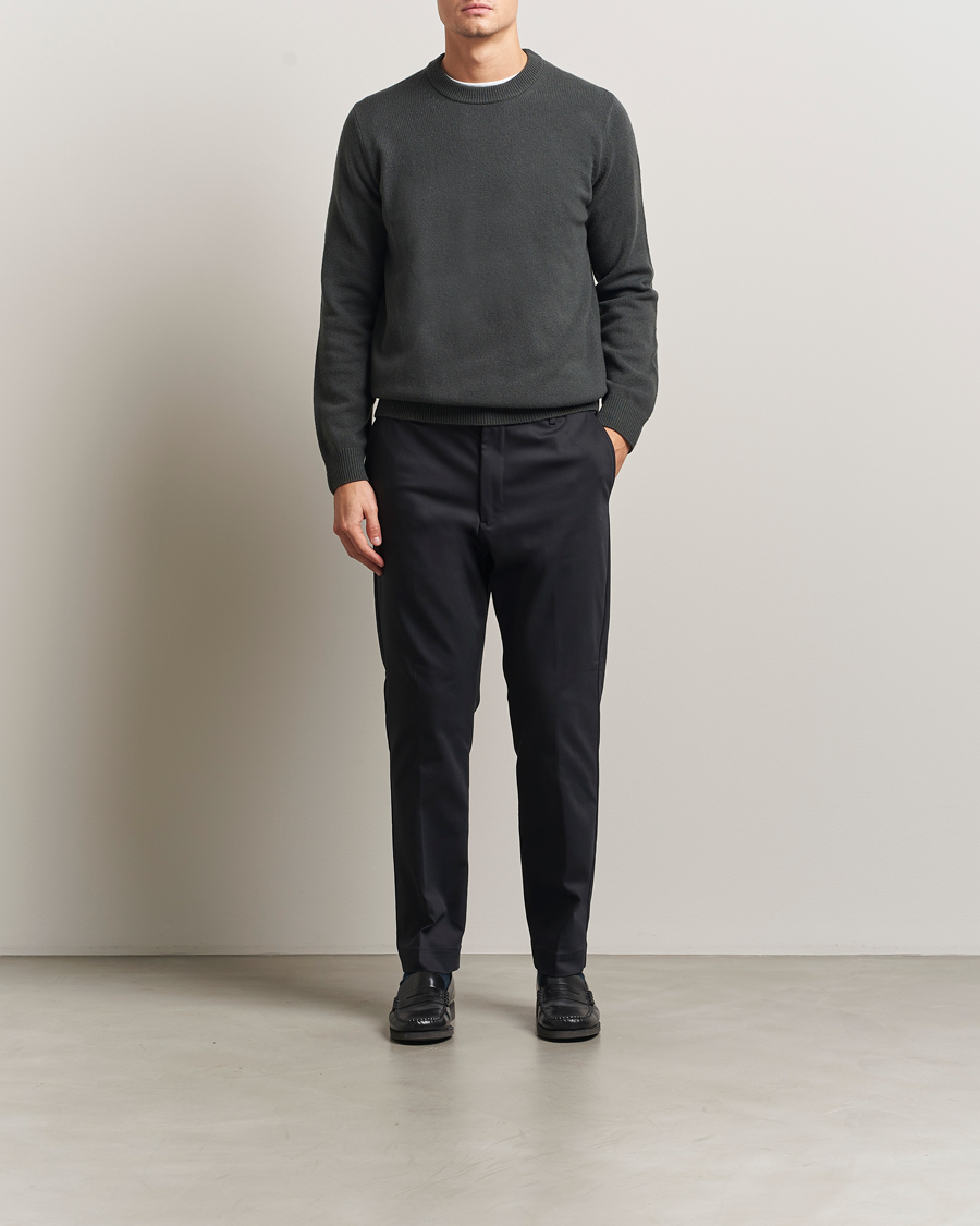 Herr | Byxor | NN07 | Baker Cotton Drawstring Trousers Navy
