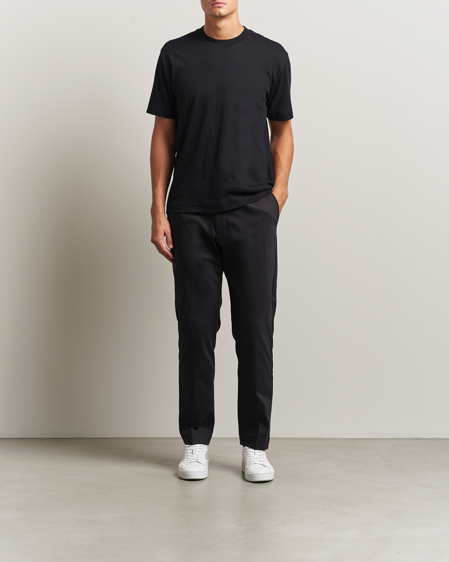 Herr | Byxor | NN07 | Baker Cotton Drawstring Trousers Black