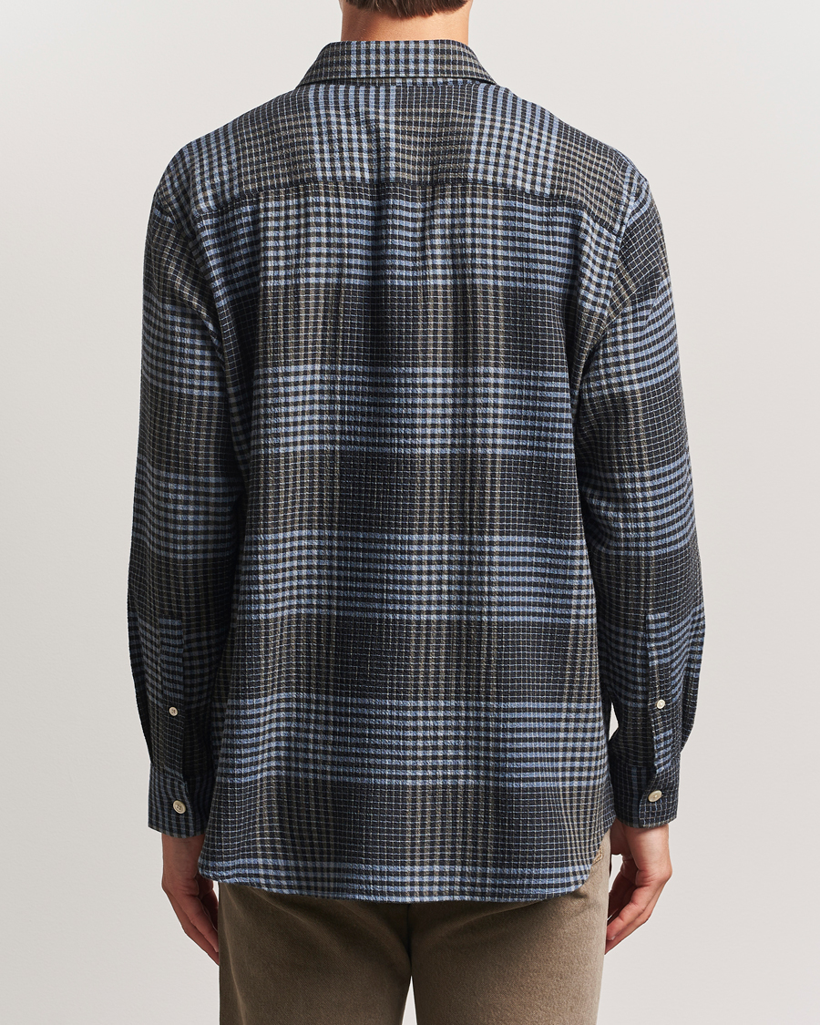 Herr | Skjortor | Sunflower | Studio Flannel Shirt Blue Check