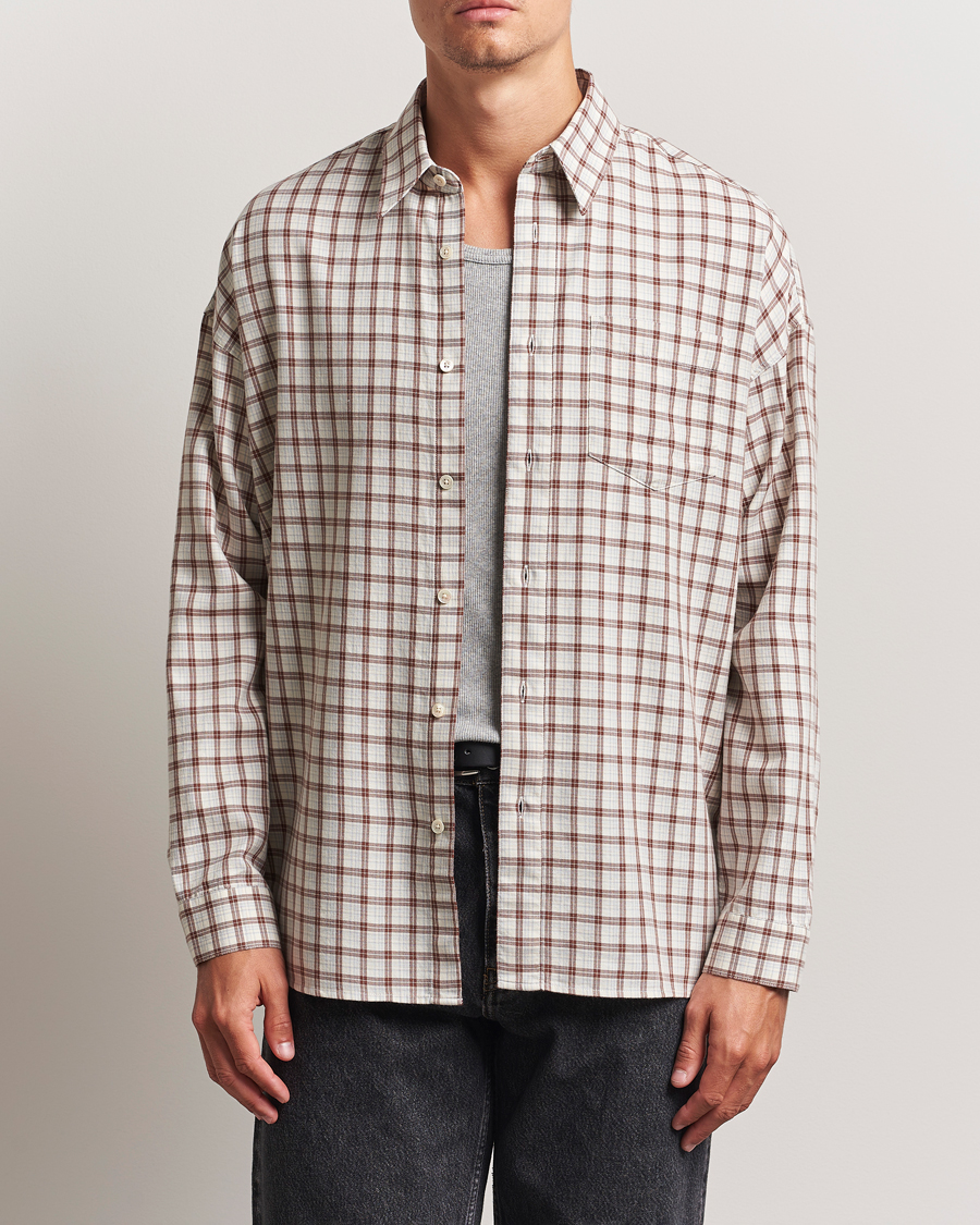 Herr | Skjortor | Sunflower | Stable Shirt Brown Check