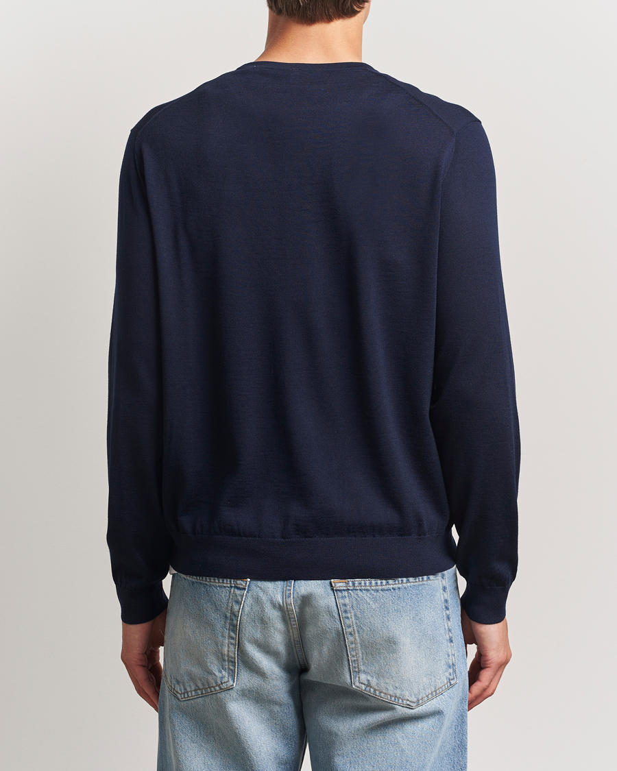 Herr | Tröjor | Sunflower | Merino Crew Neck Navy