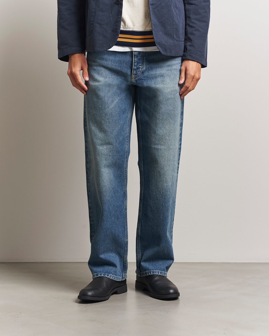 Herr | Jeans | Sunflower | Loose Jeans Dark Blue Vintage
