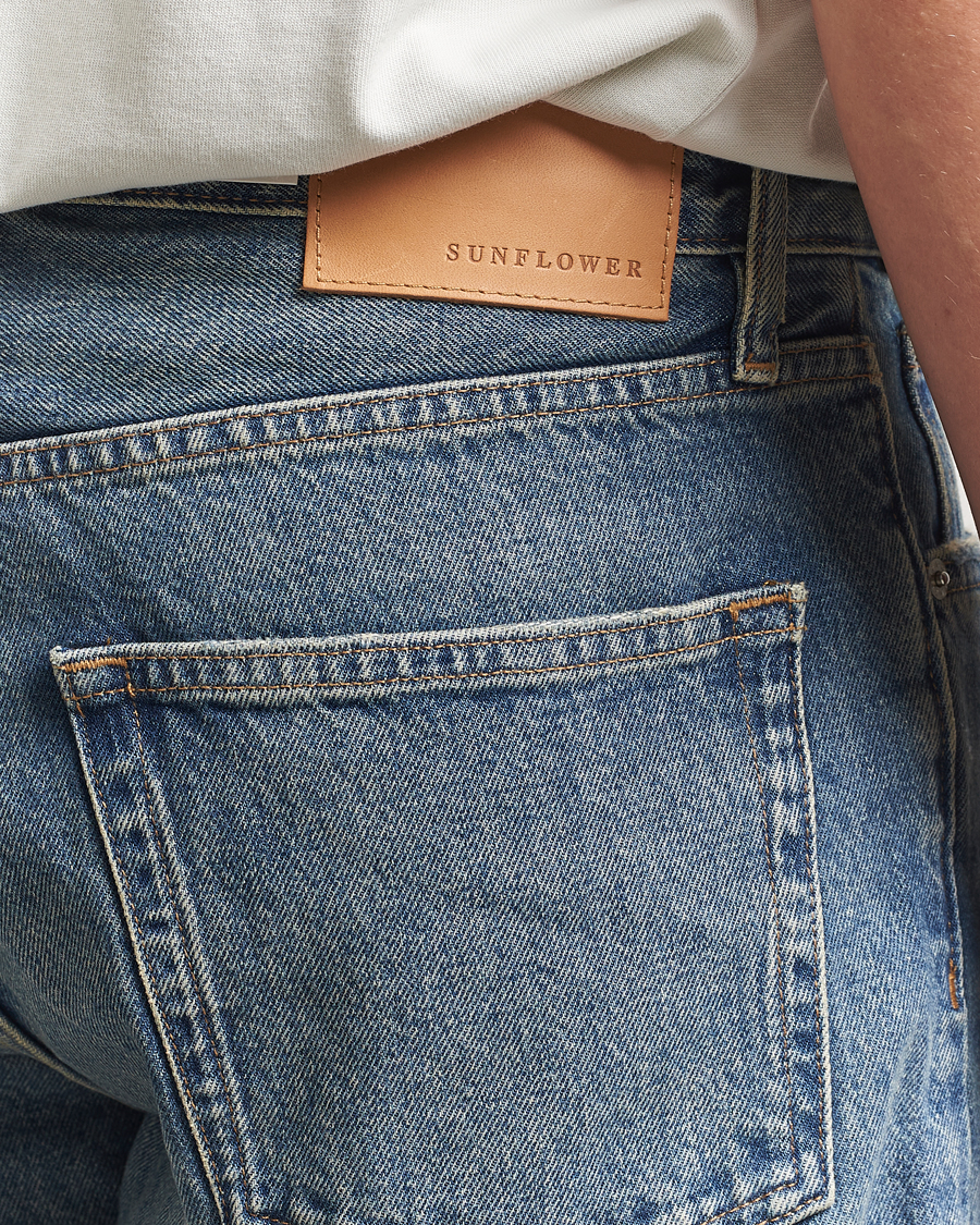 Herr | Jeans | Sunflower | Loose Jeans Dark Blue Vintage