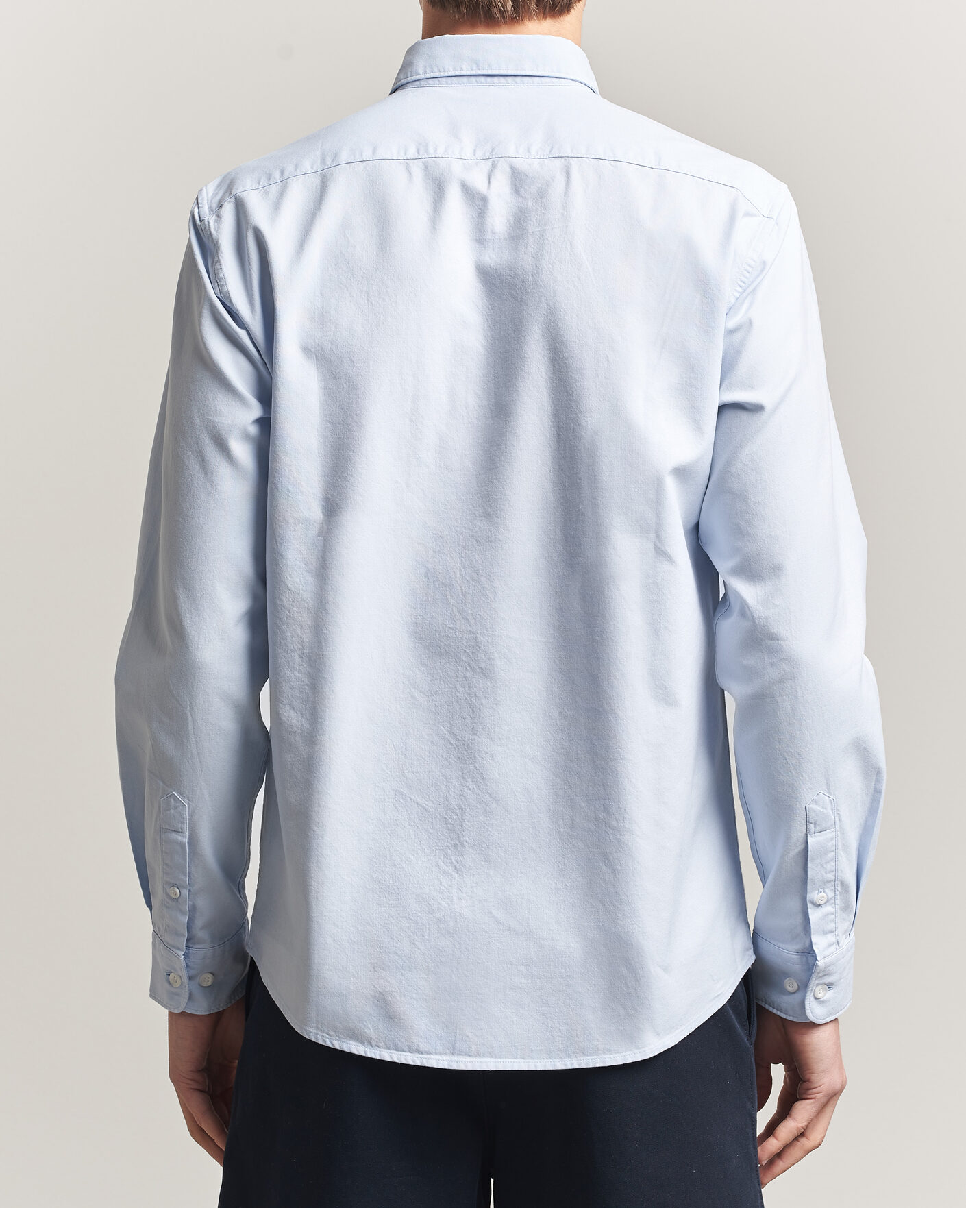 Herr | Skjortor | Sunspel | Oxford Button Down Shirt Light Blue
