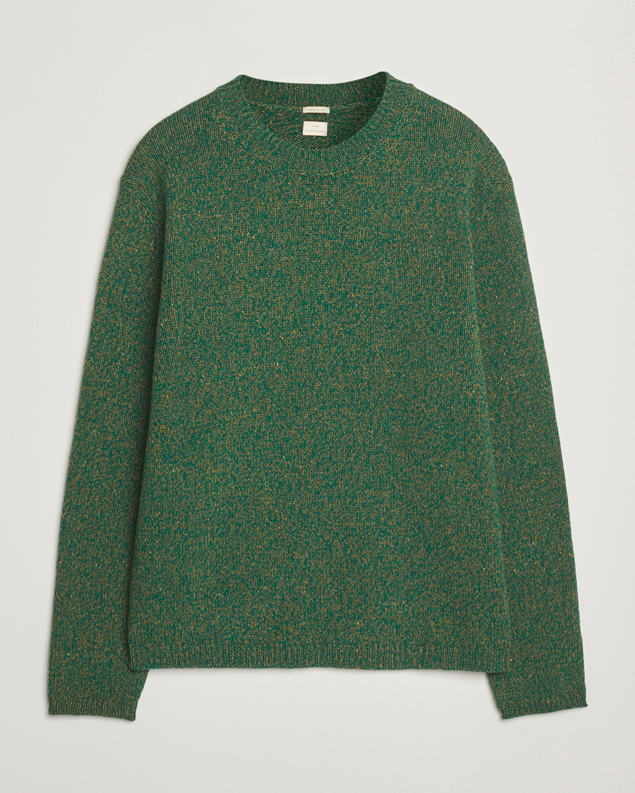 Herr | Tröjor | Massimo Alba | Wool Mouline Sweater Green