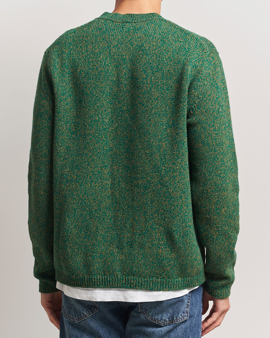 Herr | Tröjor | Massimo Alba | Wool Mouline Sweater Green