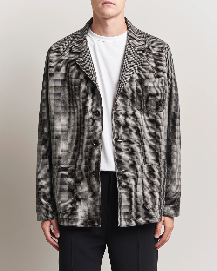 Herr | Jackor | Massimo Alba | Florida Peach Cotton Shirt Jacket Smoke