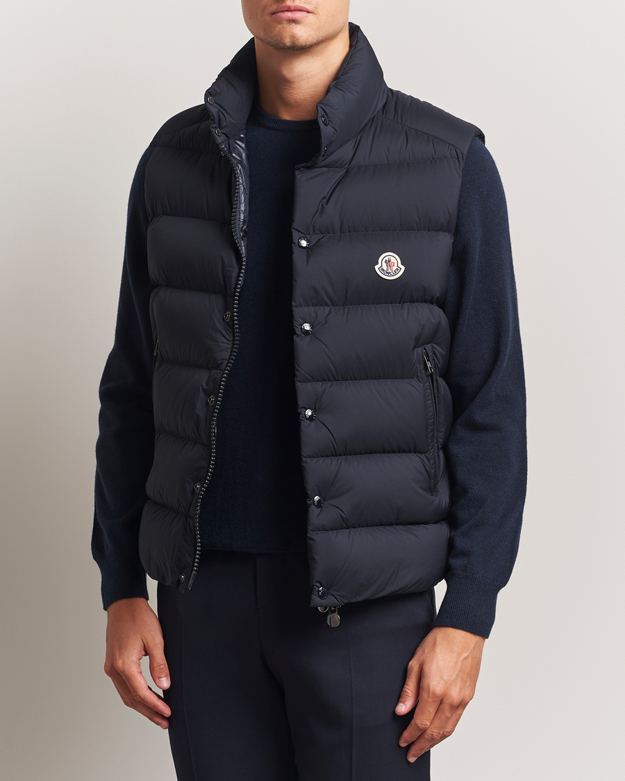 Herr | Jackor | Moncler | Tibb Matte Down Vest Navy