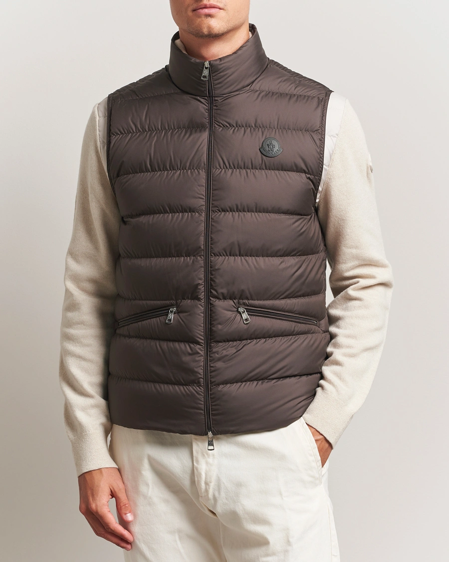 Herr | Västar | Moncler | Treompan Down Vest Brown
