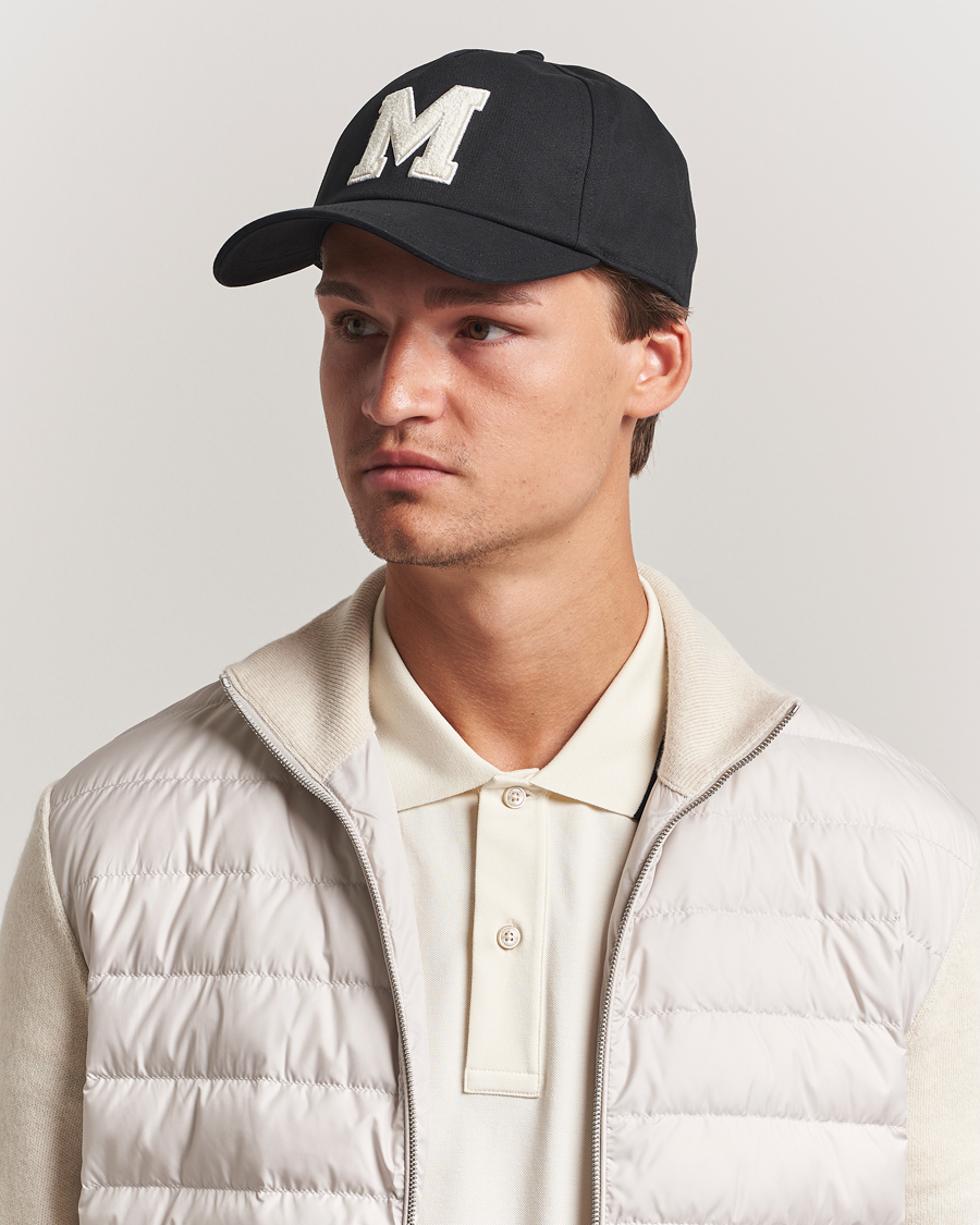 Herr | Hattar & kepsar | Moncler | Archive Logo Baseball Cap Black