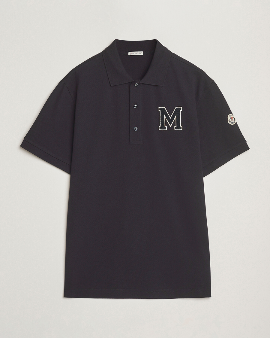 Herr | Pikéer | Moncler | Archive Logo Polo Navy