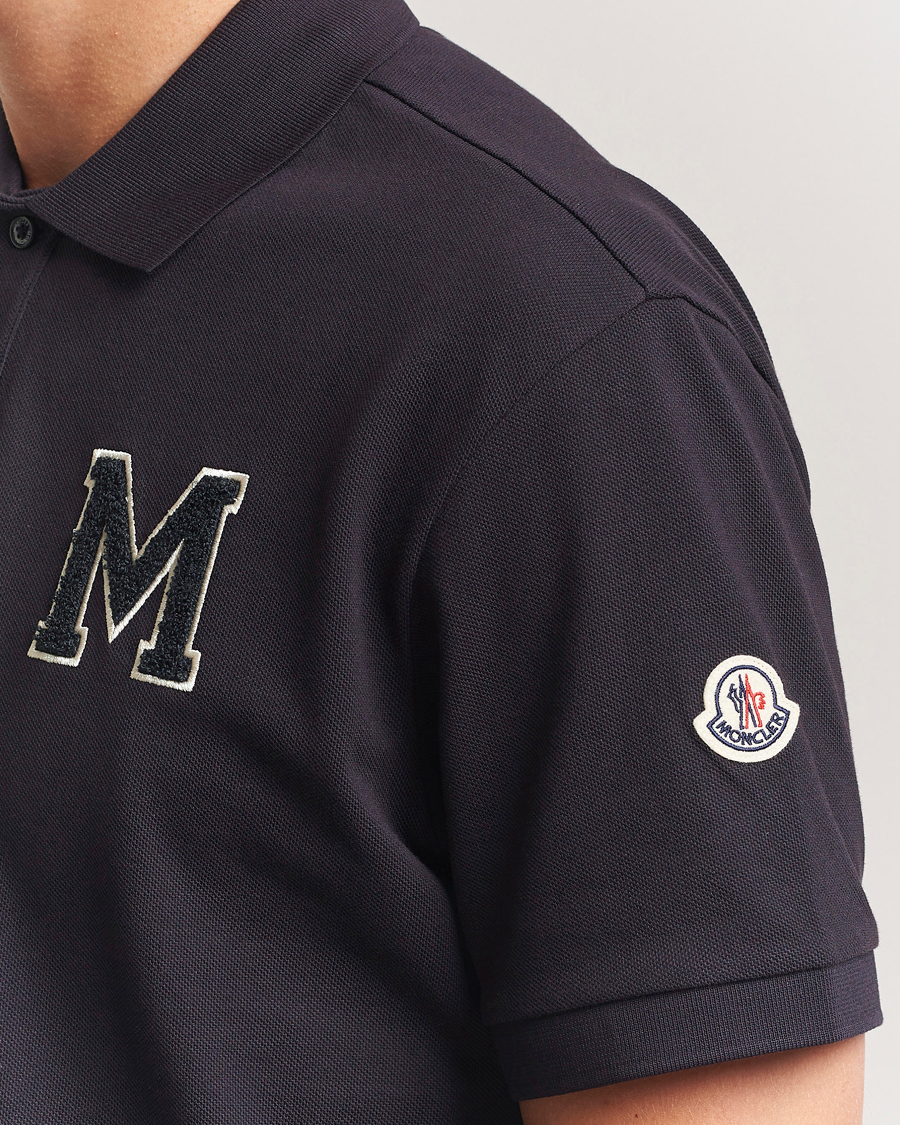 Herr | Pikéer | Moncler | Archive Logo Polo Navy