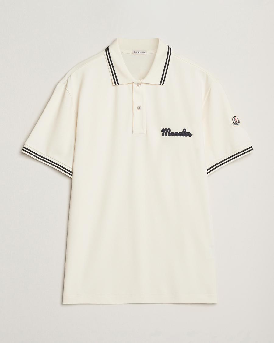 Herr | Pikéer | Moncler | Vintage Logo Polo Off White