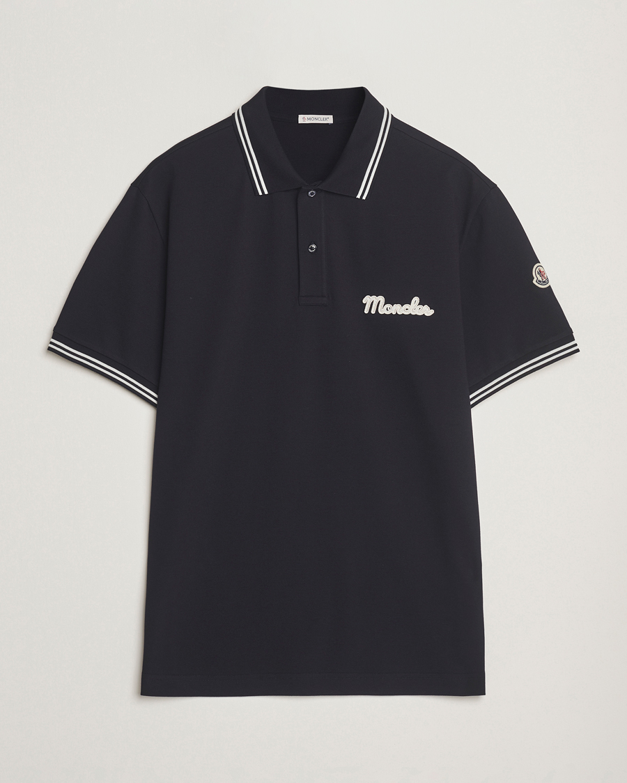Herr | Pikéer | Moncler | Vintage Logo Polo Navy