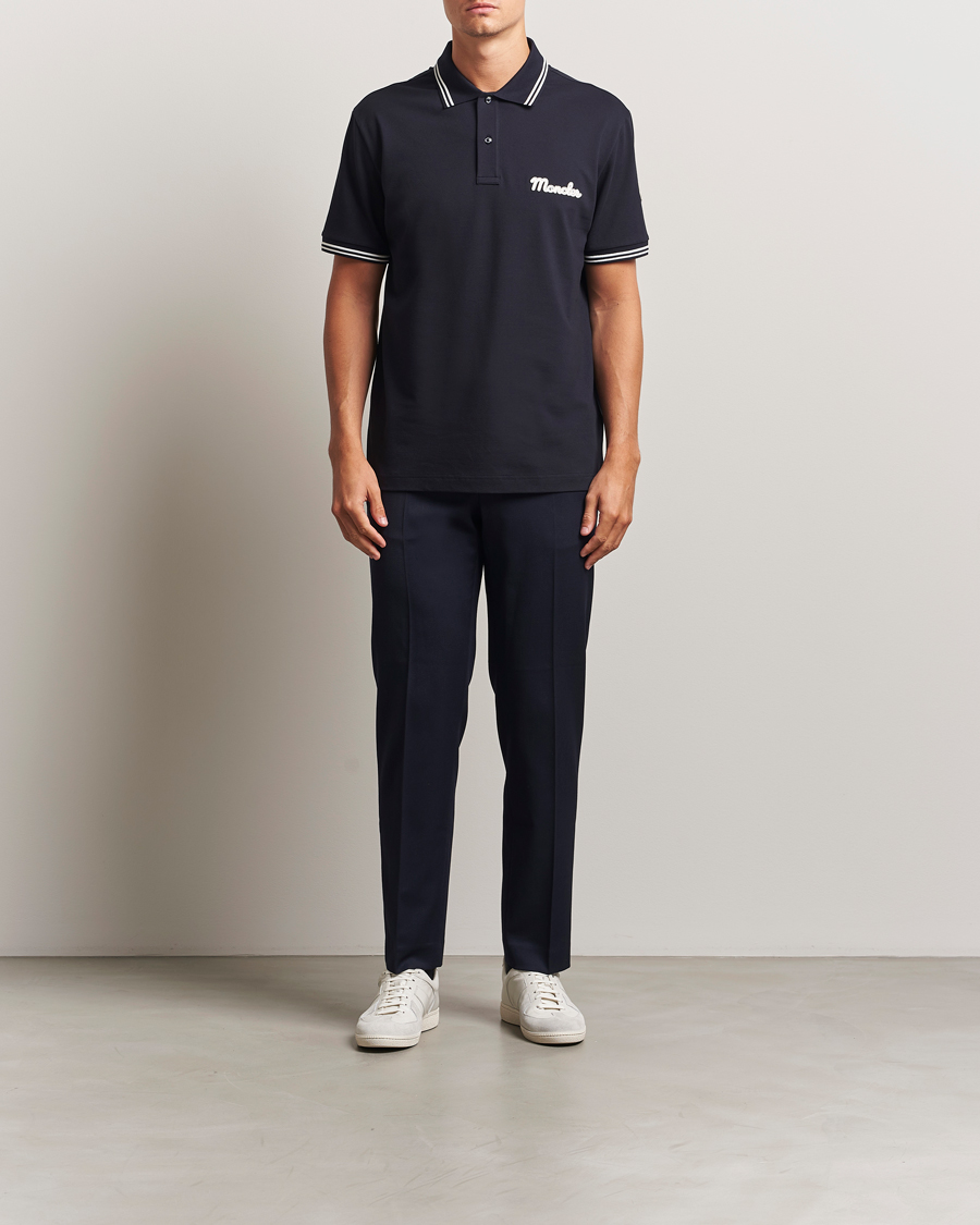 Herr | Pikéer | Moncler | Vintage Logo Polo Navy