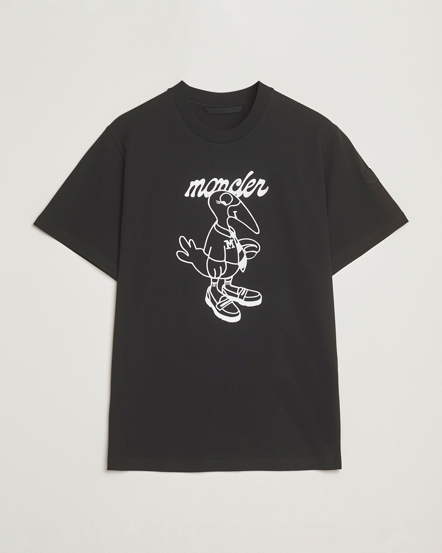 Herr | T-Shirts | Moncler | Printed T-Shirt Black