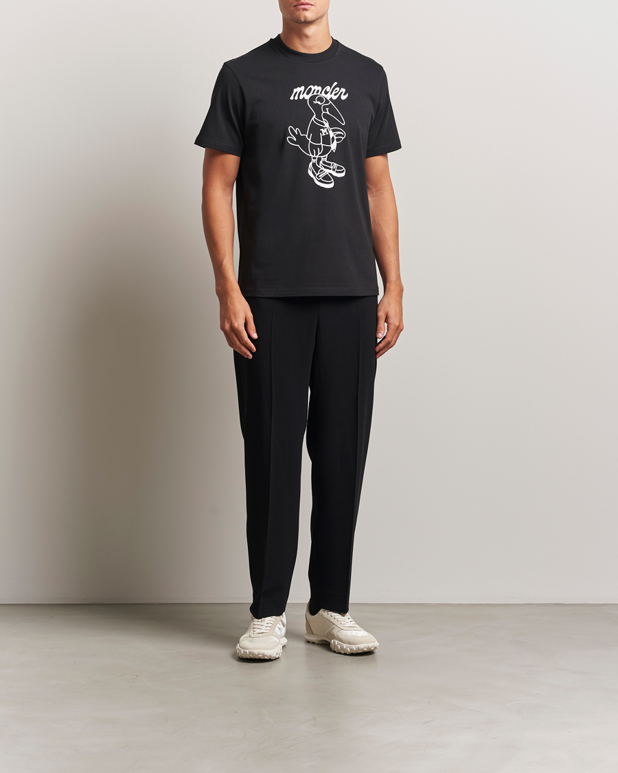 Herr | T-Shirts | Moncler | Printed T-Shirt Black