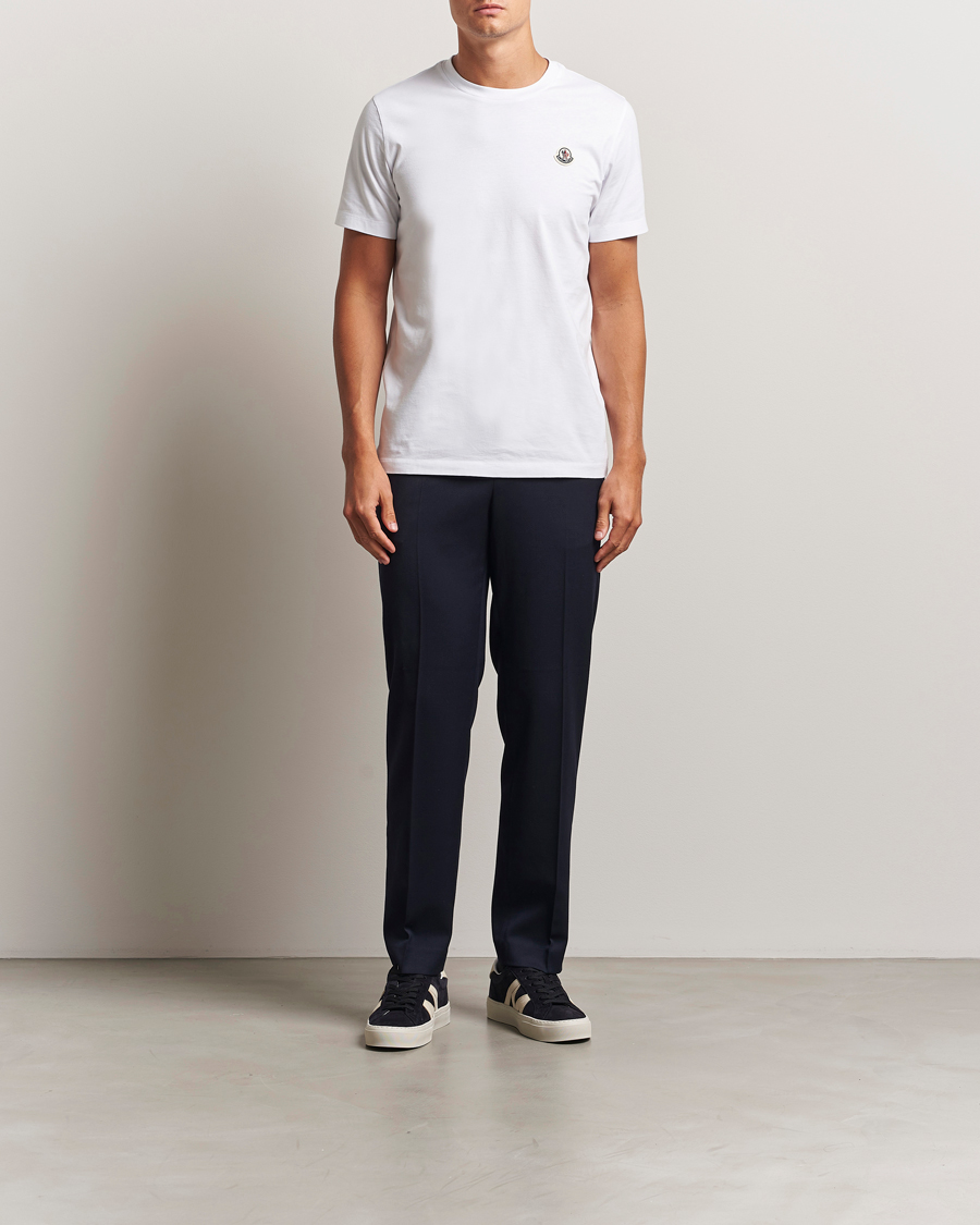 Herr | T-Shirts | Moncler | 3-Pack Logo T-Shirt White