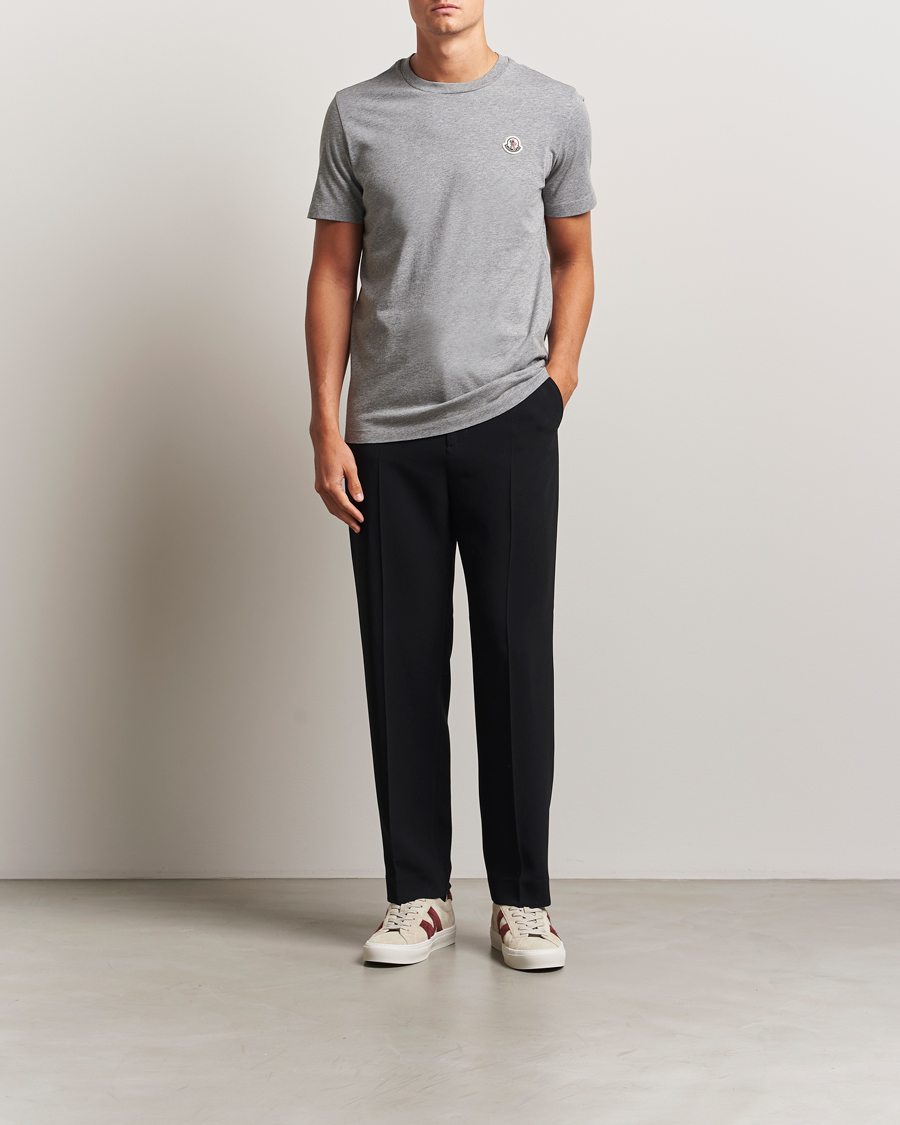 Herr | T-Shirts | Moncler | 3-Pack Logo T-Shirt Grey/White/Black