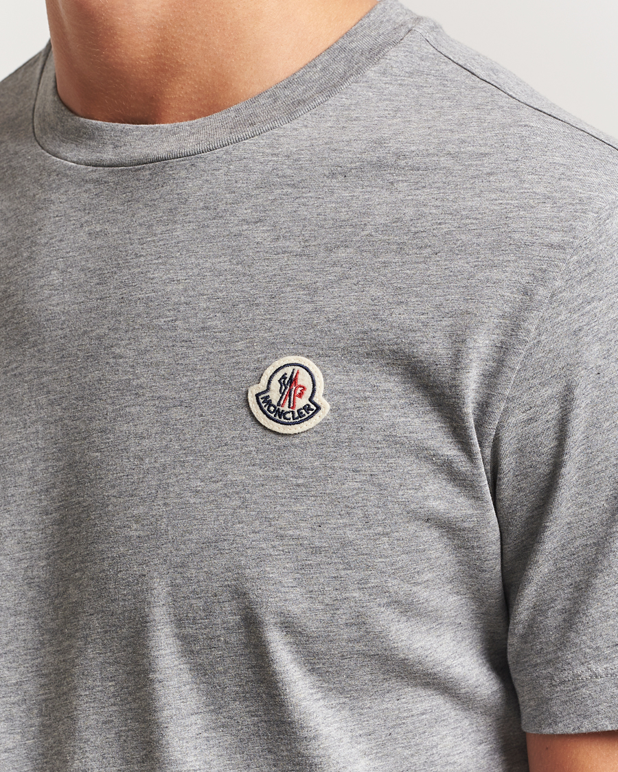 Herr | T-Shirts | Moncler | 3-Pack Logo T-Shirt Grey/White/Black