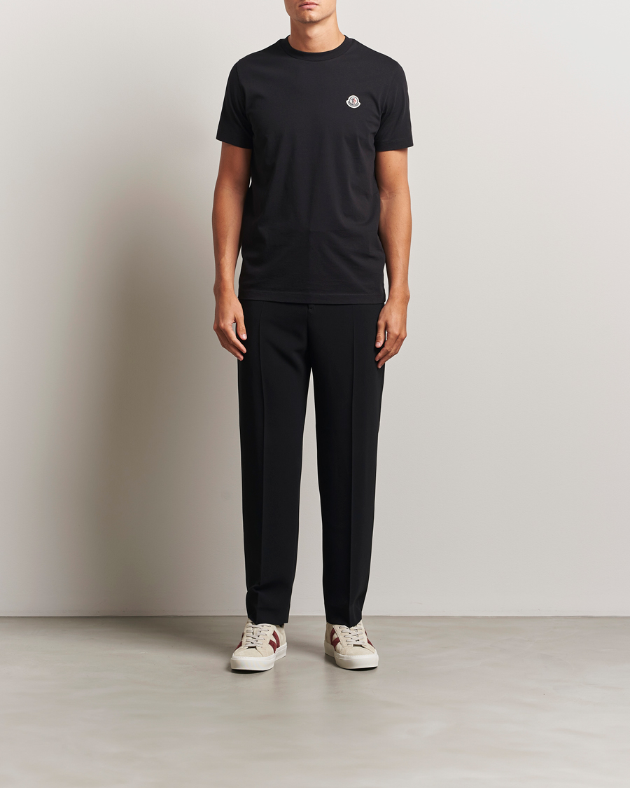 Herr | T-Shirts | Moncler | 3-Pack Logo T-Shirt Black