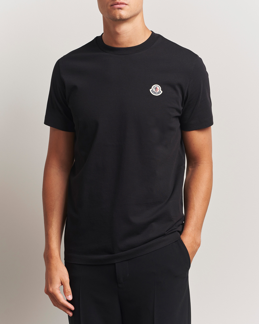 Herr | T-Shirts | Moncler | 3-Pack Logo T-Shirt Black