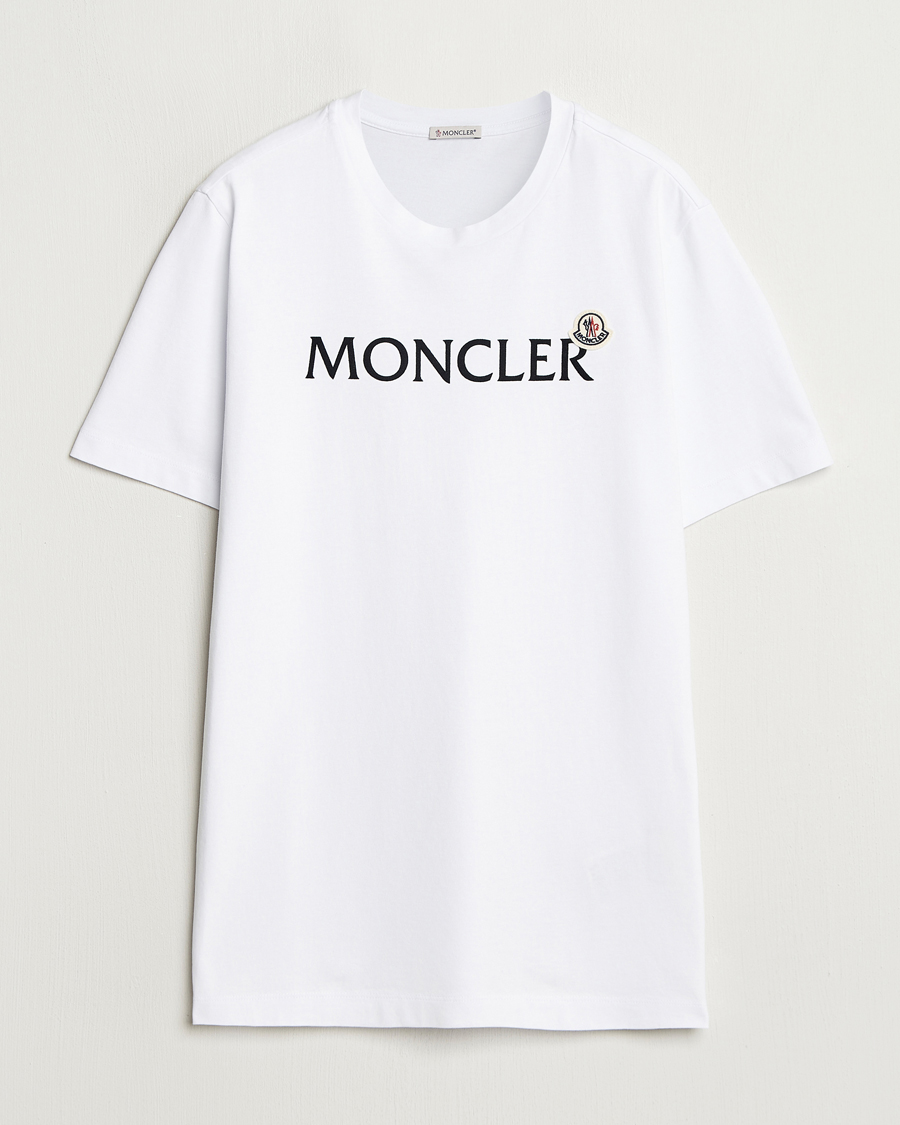 Herr | T-Shirts | Moncler | Lettering Logo T-Shirt White