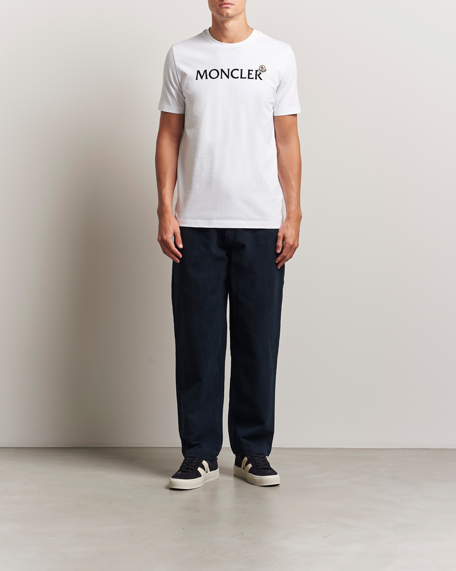 Herr | T-Shirts | Moncler | Lettering Logo T-Shirt White