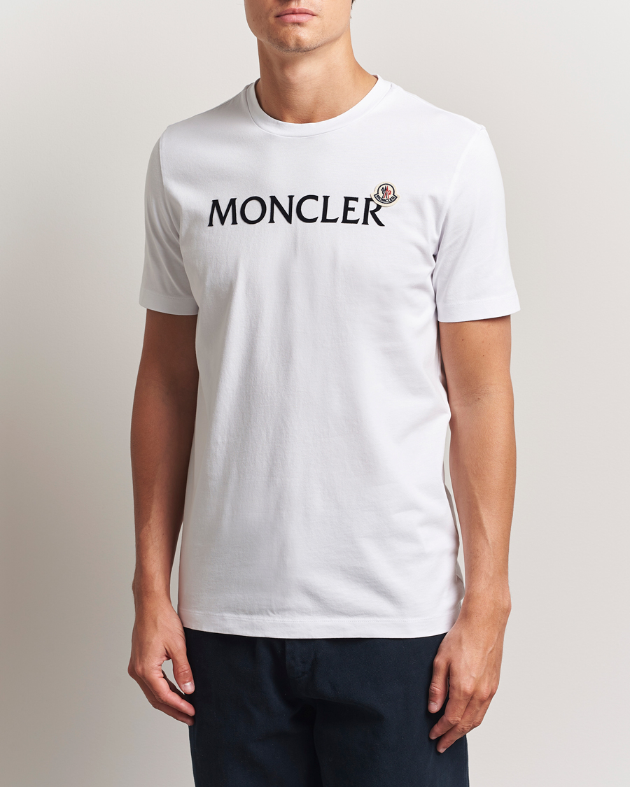 Herr | T-Shirts | Moncler | Lettering Logo T-Shirt White
