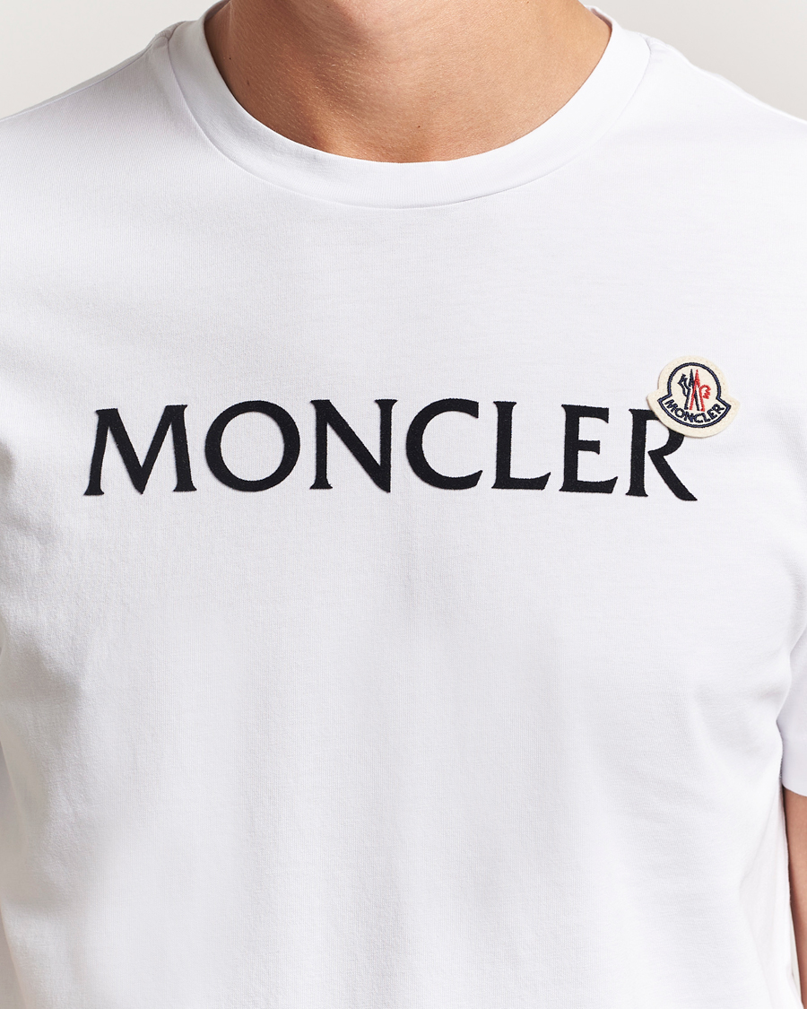 Herr | T-Shirts | Moncler | Lettering Logo T-Shirt White