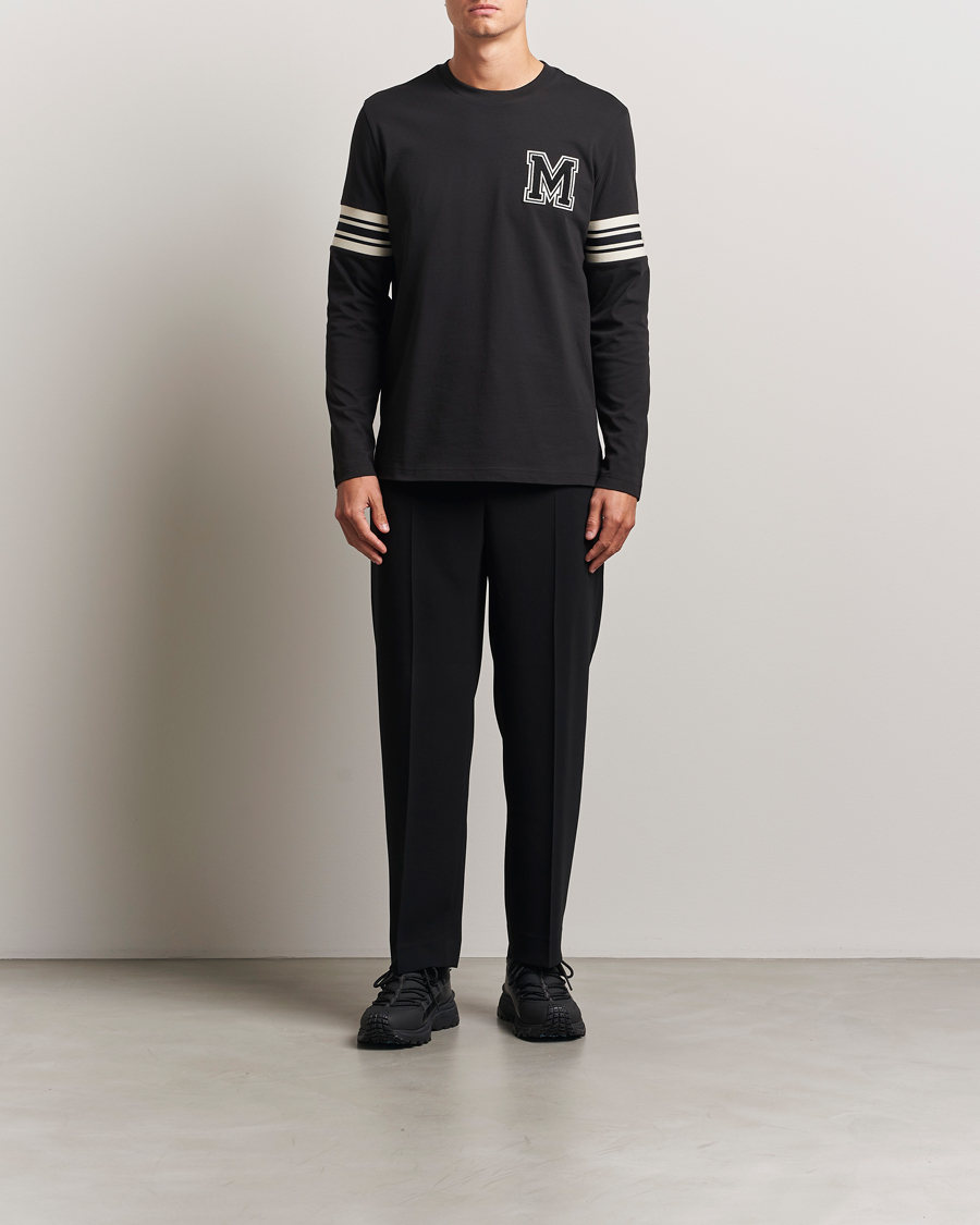 Herr | T-Shirts | Moncler | Archive Logo Long Sleeve T-Shirt Black
